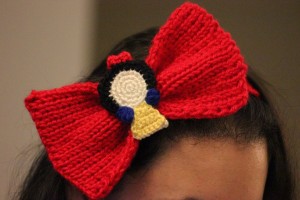 Snow White Headband Bow Side