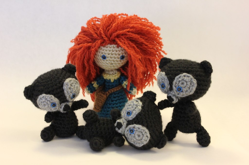 Brave Bear And Merida Pattern by Sahrit