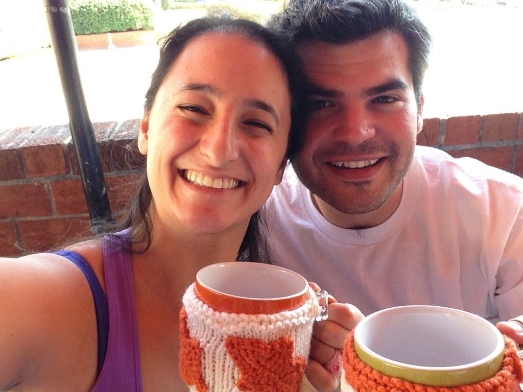 Sahrit and Lior at the Flea Market