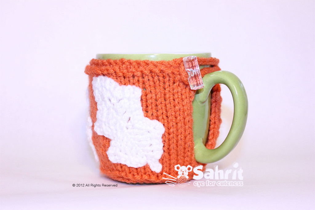 Fall Mug Warmer With Leaves Pattern By Sahrit