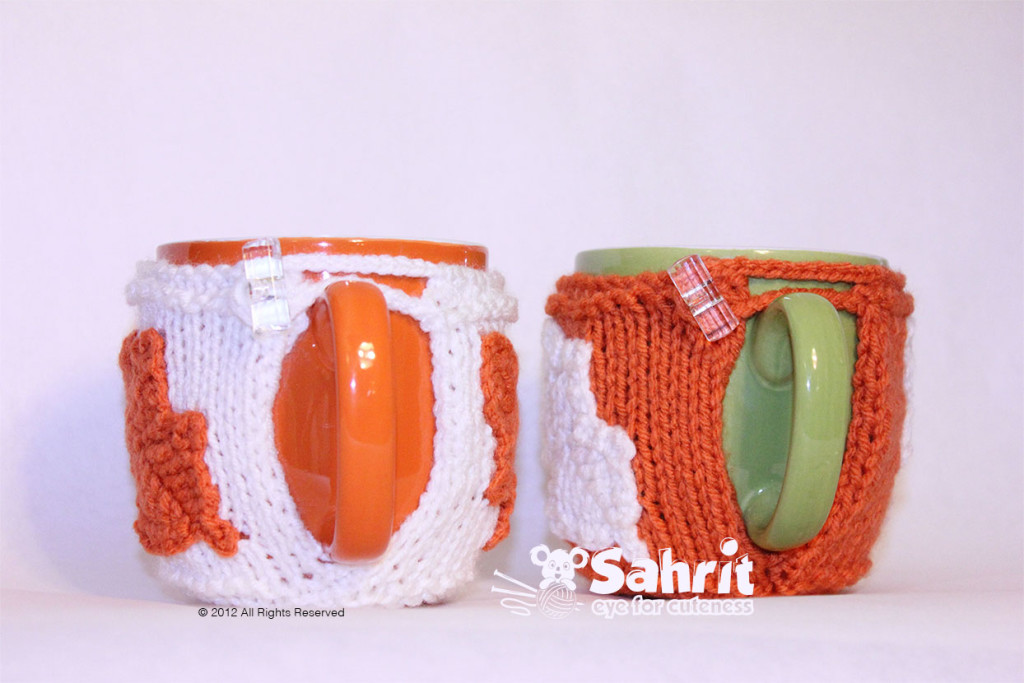 Fall Mug Warmer With Leaves Pattern By Sahrit