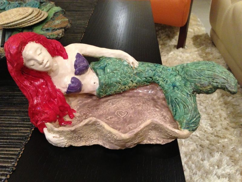 Little mermaid sculpture by Sahrit