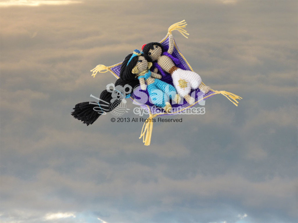 Aladdin Jasmine Flying Magic Carpet Free Pattern by Sahrit