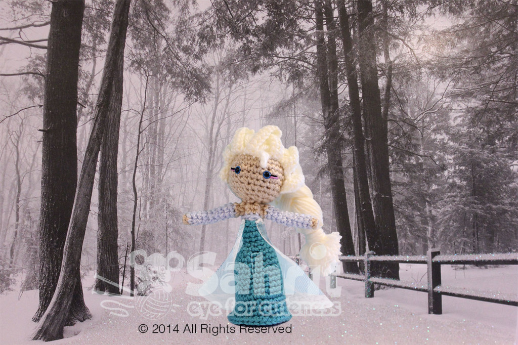 Elsa Frozen Amigurumi Doll Pattern by Sahrit