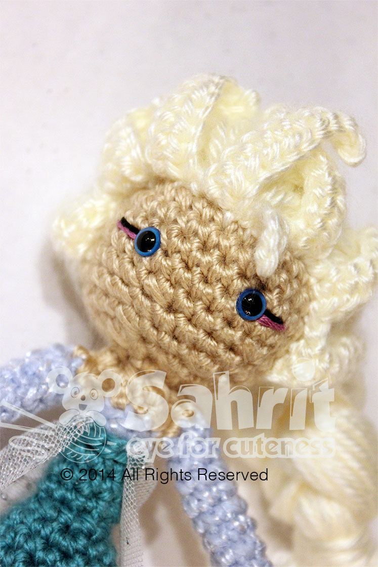 Elsa Frozen Amigurumi Doll Pattern by Sahrit