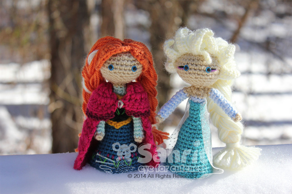 Anna Frozen Amigurumi Doll Pattern by Sahrit