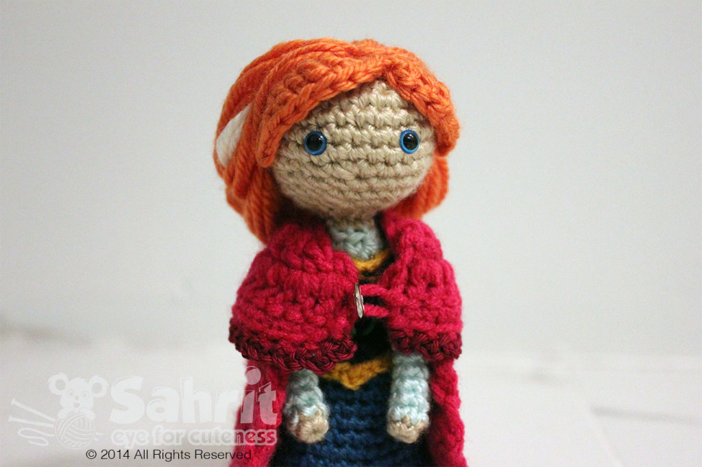 Anna Frozen Amigurumi Doll Pattern by Sahrit