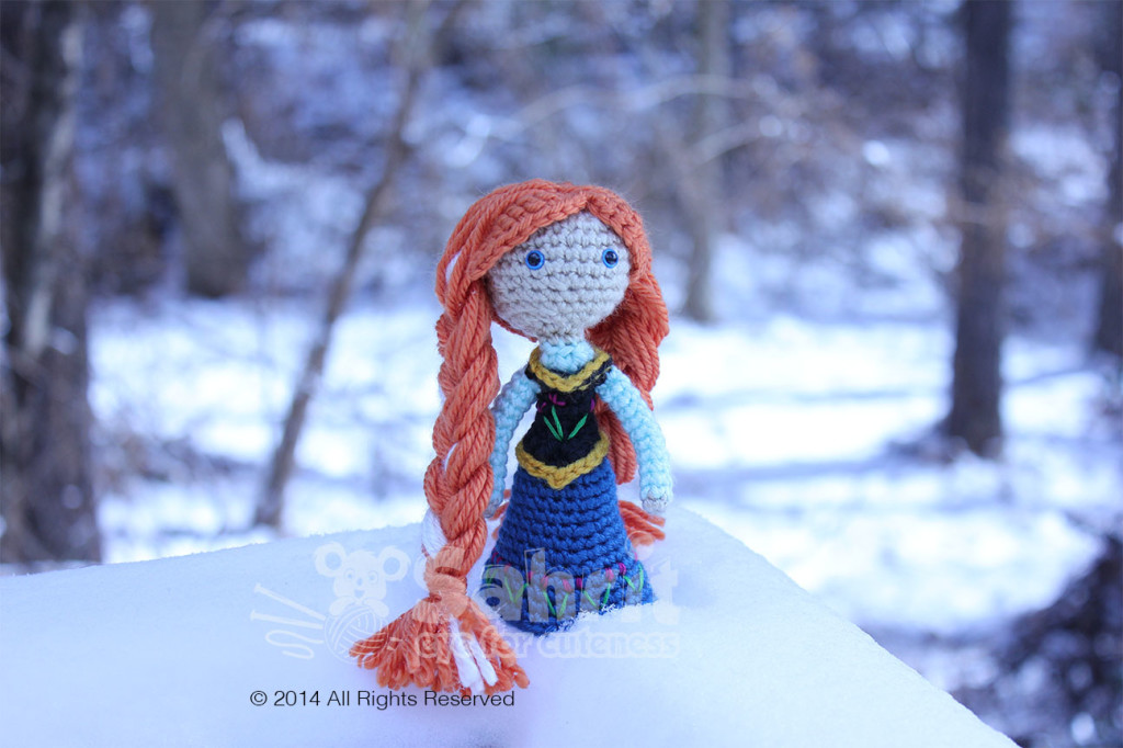 Anna Frozen Amigurumi Doll Pattern by Sahrit