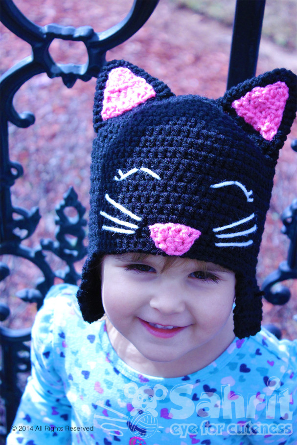 Happy Kitty Cat Hat Pattern by Sahrit