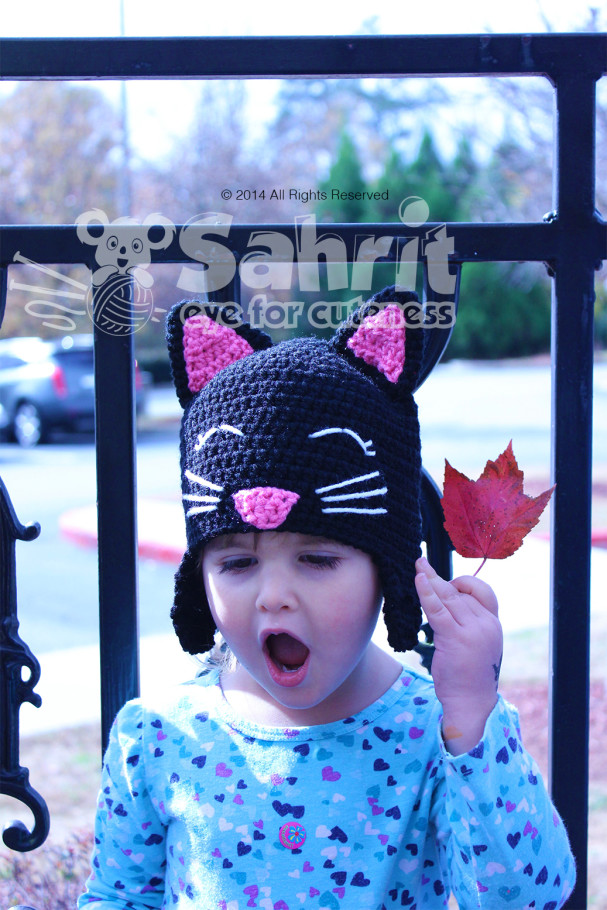 Happy Kitty Cat Hat Pattern by Sahrit