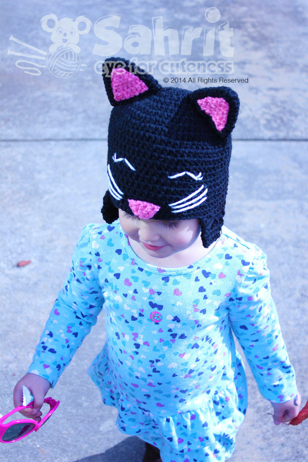 Happy Kitty Cat Hat Pattern by Sahrit