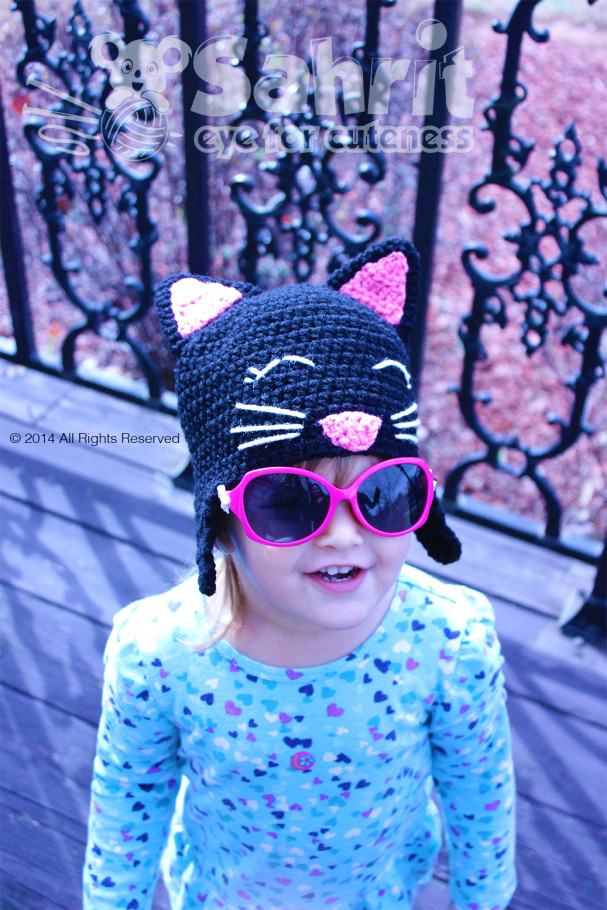 Happy Kitty Cat Hat Pattern by Sahrit