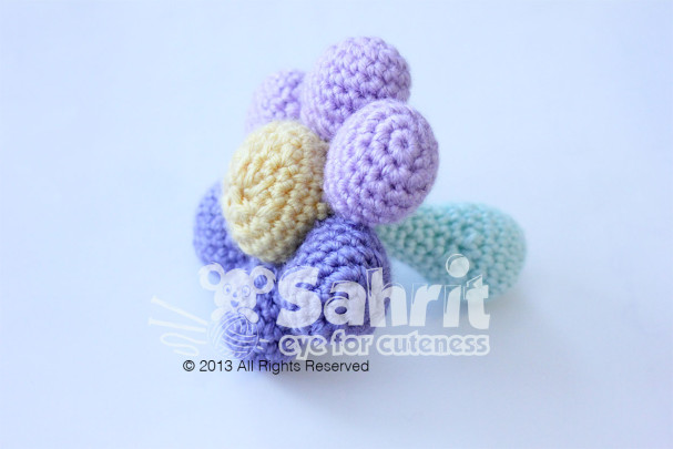 Flower Rattle Amigurumi Pattern by Sahrit