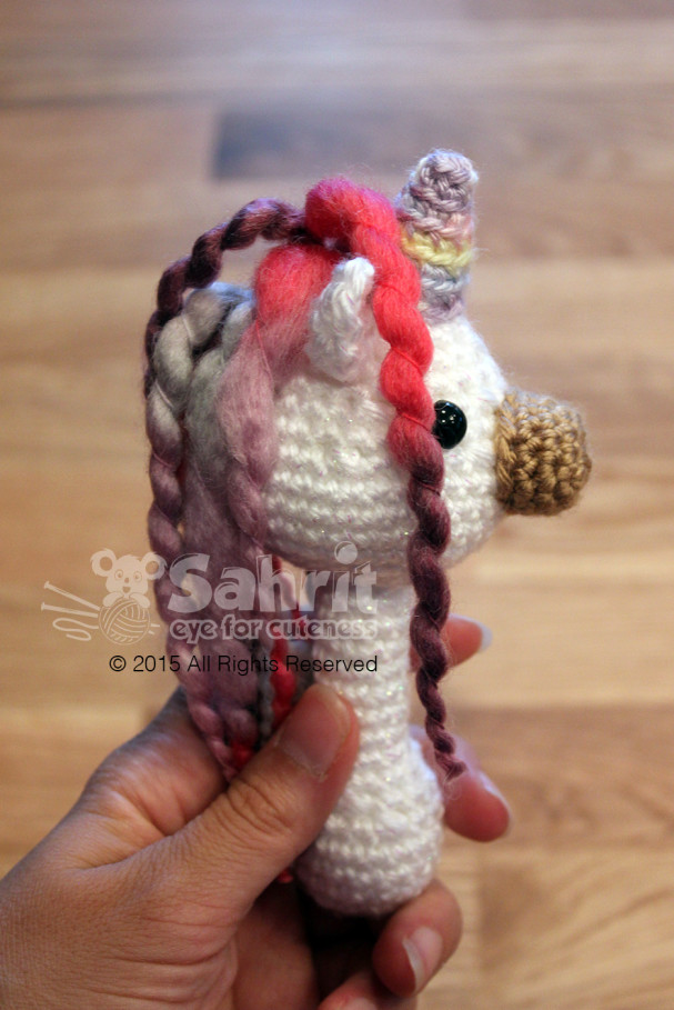 Sparkle the Unicorn Rattle Pattern by Sahrit