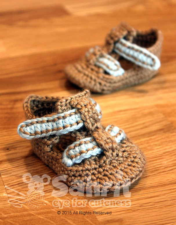 Baby Shoe Sandals Pattern by Sahrit