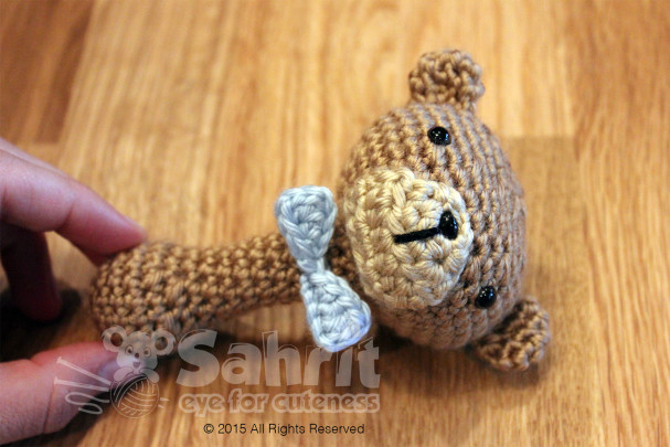 Bow Tie Teddy Rattle Pattern by Sahrit