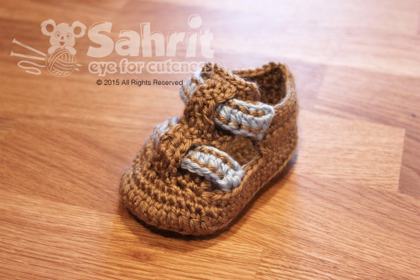 Baby Shoe Sandals Pattern by Sahrit