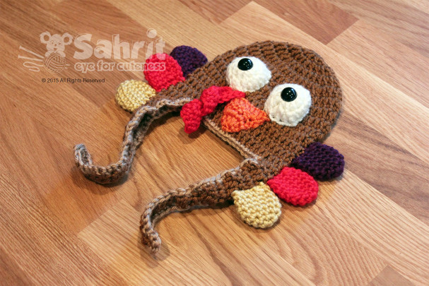 Turkey Hat Newborn Pattern by Sahrit