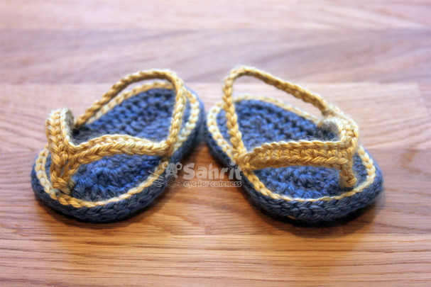 Baby Flip Flops Pattern by Sahrit