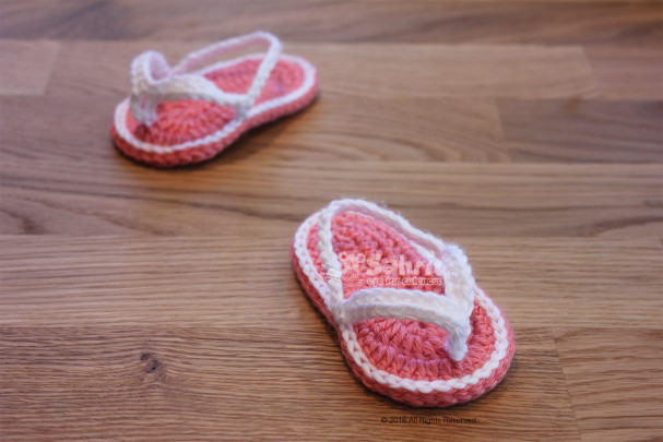 Baby Flip Flops Pattern by Sahrit